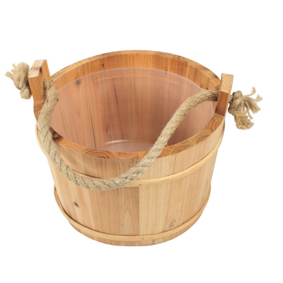 Croll & Denecke Saunabottich aus Holz mit Kunststoffeinsatz