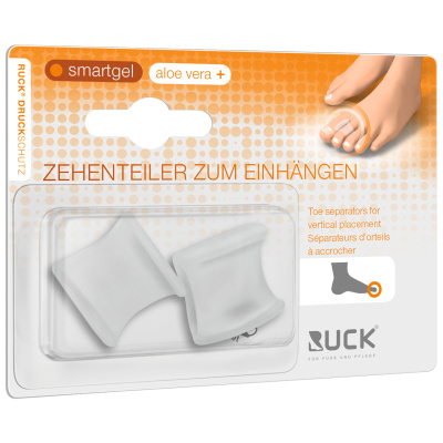 RUCK Druckschutz smartgel Zehenteiler zum Einhängen mittel, B/L: 24/24mm, 2er Pack