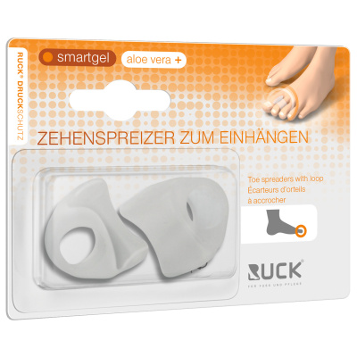 RUCK Druckschutz smartgel Zehenspreizer zum Einhängen extra-klein, Ø/B/L: 12/28/16mm, 2er Pack