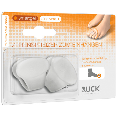 RUCK Druckschutz smartgel Zehenspreizer zum Einhängen extra-groß, Ø/B/L: 19/38/23mm, 2er Pack