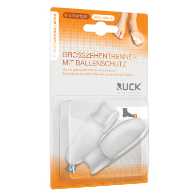 RUCK Druckschutz smartgel Großzehentrenner mit Ballenschutz (Einheitsgröße), 2er Pack