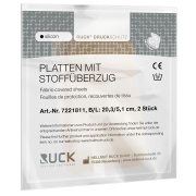 RUCK Druckschutz silicon Platten mit Stoff&uuml;berzug B/L: 20,3/5,1cm, 2er Pack
