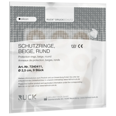 RUCK Druckschutz silicon Schutzringe, rund Ø/H: 2,5/2cm, 9er Pack