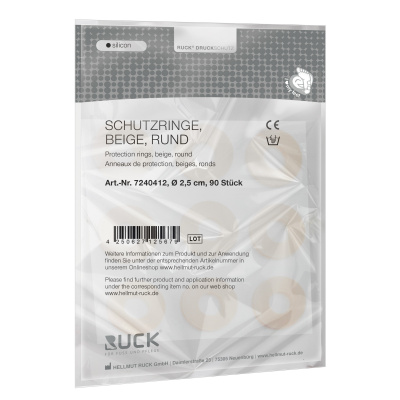 RUCK Druckschutz silicon Schutzringe, rund Ø/H: 2,5/2cm, 90er Pack