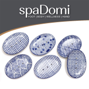 spaDomi® Keramikseifenschale oval blau