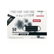 BAEHR Mundschutzmasken ECO BLACK 1 Pack (50 Stück) 