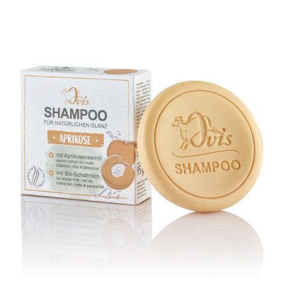 Ovis Festes Shampoo "Aprikose" für natürlichen Glanz 95 g