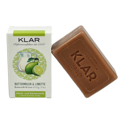 KLAR Buttermilch- & Limettenseife palmölfrei 100 g