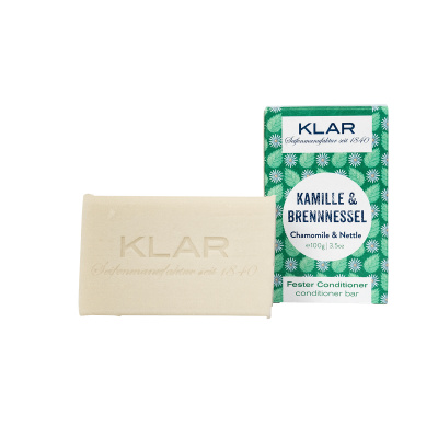 KLAR fester Conditioner Kamille & Brennnessel 100 g (für störrisches Haar)