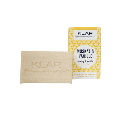 KLAR fester Conditioner Muskat & Vanille 100 g (für normales Haar)