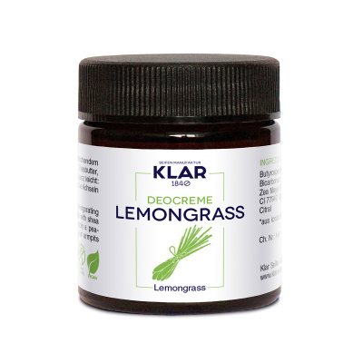 KLAR Deocreme Lemongras 30 ml