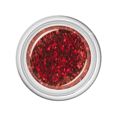 BAEHR BEAUTY CONCEPT NAILS Colour-Gel Glitter Fire Red 5 ml