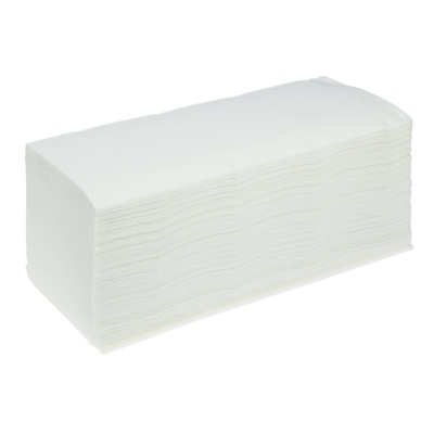 Papier-Falthandtücher weiß (1 Pack = 200 Stück)