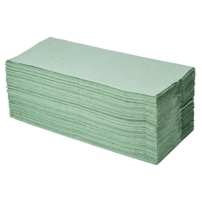 Papier-Falthandtücher grün (1 Pack = 250 Stück)